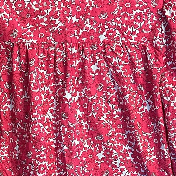 J.Crew Button-Front Ruffleneck Popover
In Blushing Meadow Size Small - Picture 6 of 11